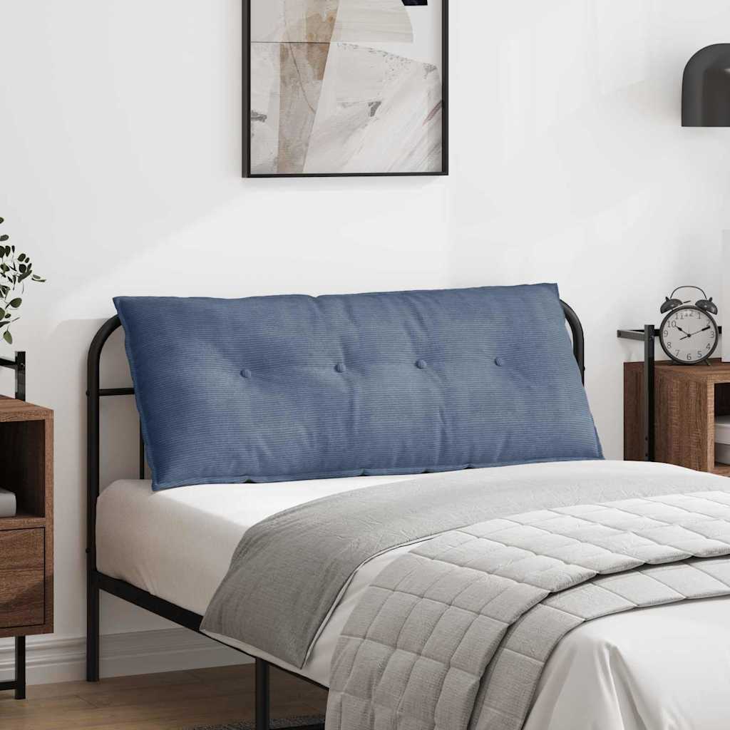 Rygpude Blå 120 x 50 cm Velourstof