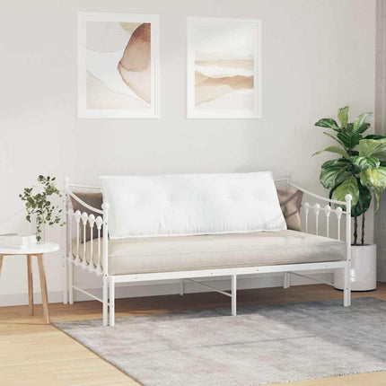Rygpude Hvid 140 x 19 x 50 cm Stof