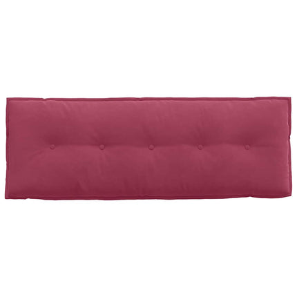 Rygpude Vinrød 140 x 50 cm Velourstof