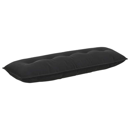 Rygpude Sort 140 x 50 cm Velourstof