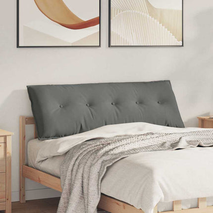 Rygpude Mørkegrå 140 x 50 cm Mikrofiberstof