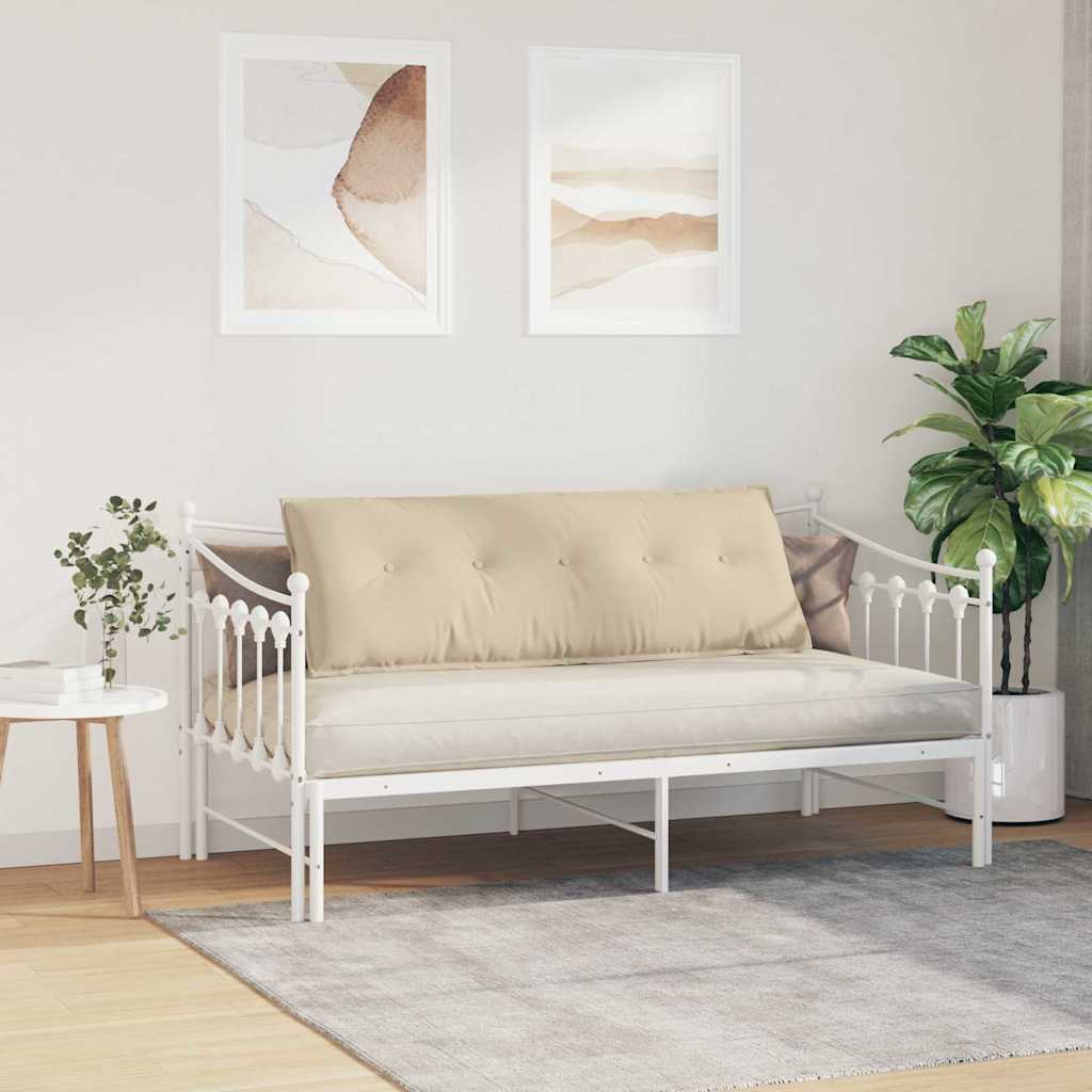 Rygpude Creme 140 x 50 cm Mikrofiberstof