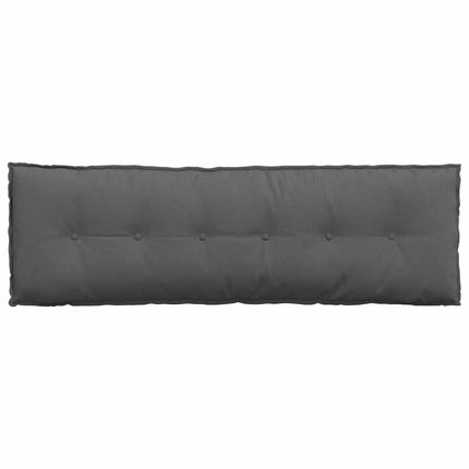Rygpude Mørkegrå 160 x 19 x 50 cm Stof