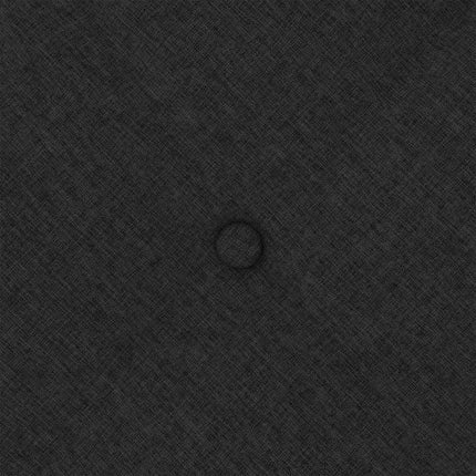 Rygpude Sort 160 x 19 x 50 cm Stof