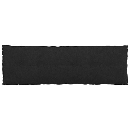 Rygpude Sort 160 x 19 x 50 cm Stof
