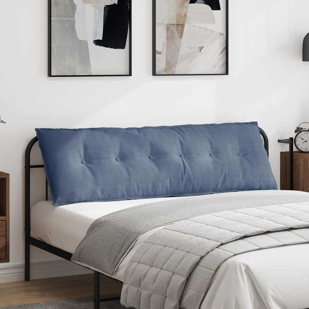 Rygpude Blå 160 x 50 cm Velourstof