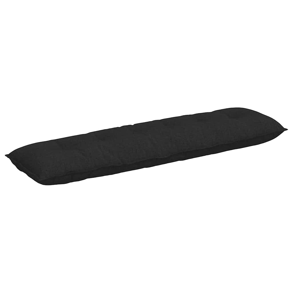 Rygpude Sort 180 x 19 x 50 cm Stof
