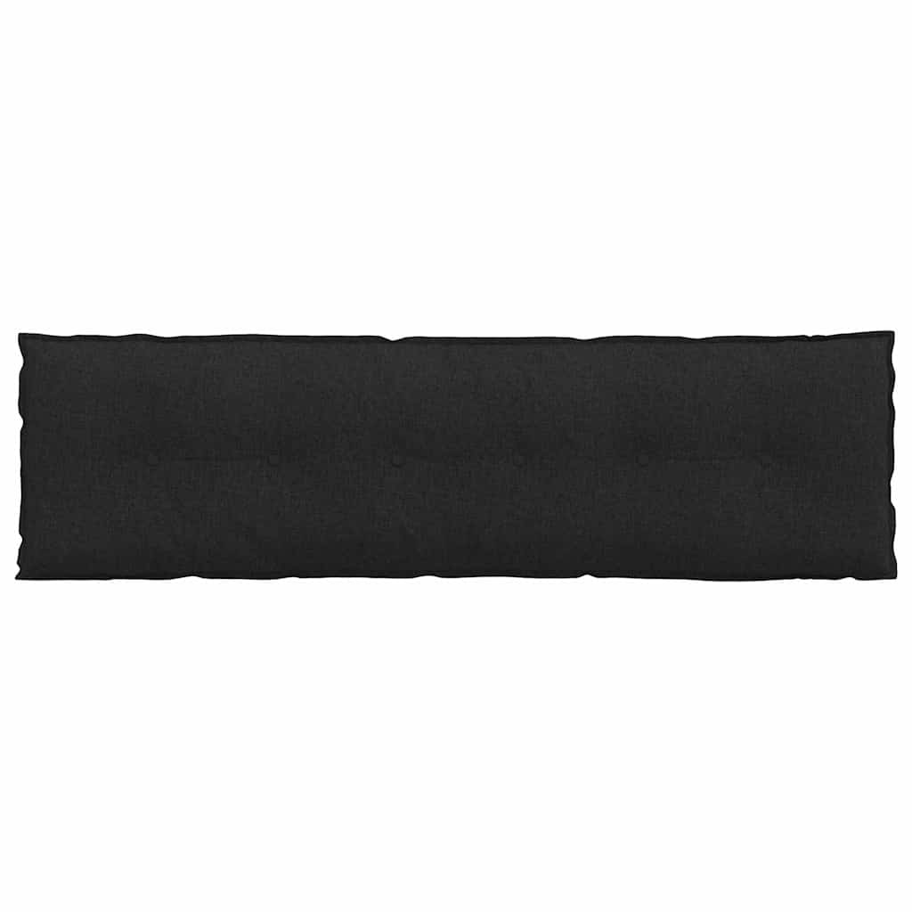 Rygpude Sort 180 x 19 x 50 cm Stof