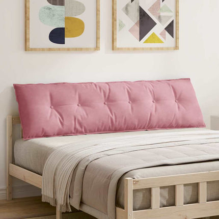 Rygpude Lyserød 180 x 50 cm Velourstof