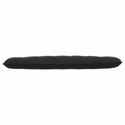 Rygpude Sort 180 x 50 cm Velourstof