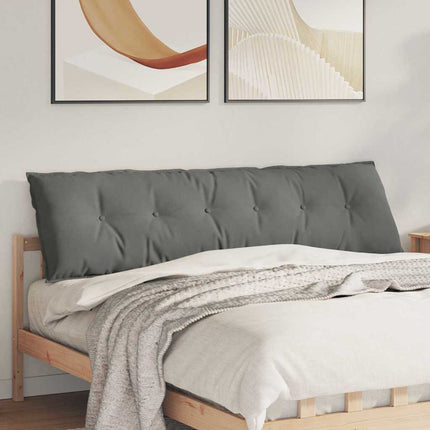 Rygpude Mørkegrå 180 x 50 cm Mikrofiberstof