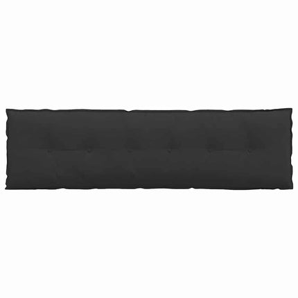 Rygpude Sort 180 x 50 cm Mikrofiberstof