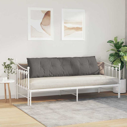 Rygpude Lysegrå 180 x 50 cm Velourstof