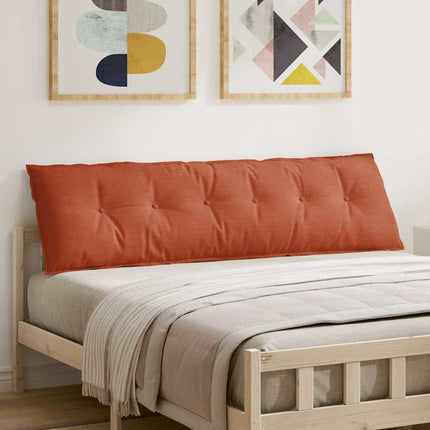 Rygpude Rød orange 180 x 50 cm Velourstof