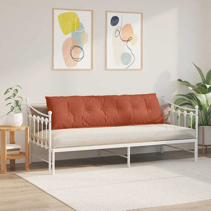 Rygpude Rød orange 180 x 50 cm Velourstof