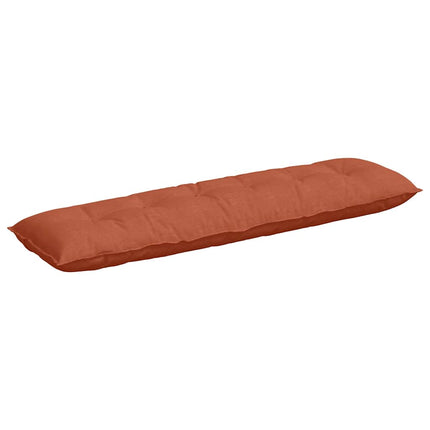 Rygpude Rød orange 180 x 50 cm Velourstof