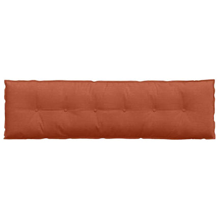 Rygpude Rød orange 180 x 50 cm Velourstof