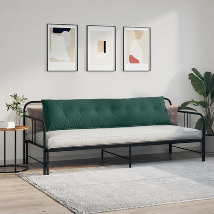 Rygpude Mørkegrøn 200 x 50 cm Velourstof