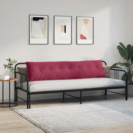 Rygpude Vinrød 200 x 50 cm Velourstof