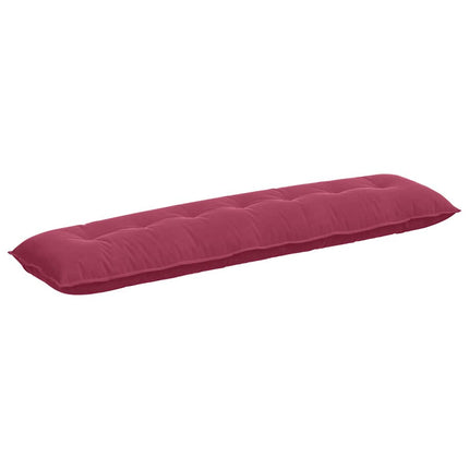 Rygpude Vinrød 200 x 50 cm Velourstof