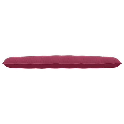 Rygpude Vinrød 200 x 50 cm Velourstof