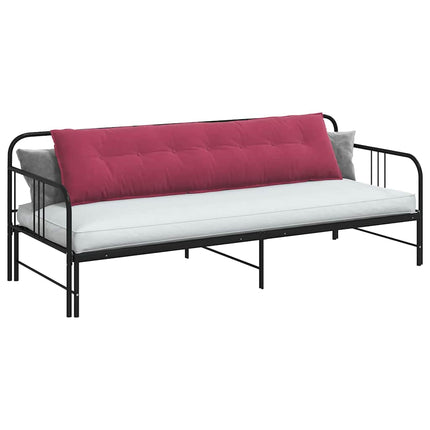 Rygpude Vinrød 200 x 50 cm Velourstof