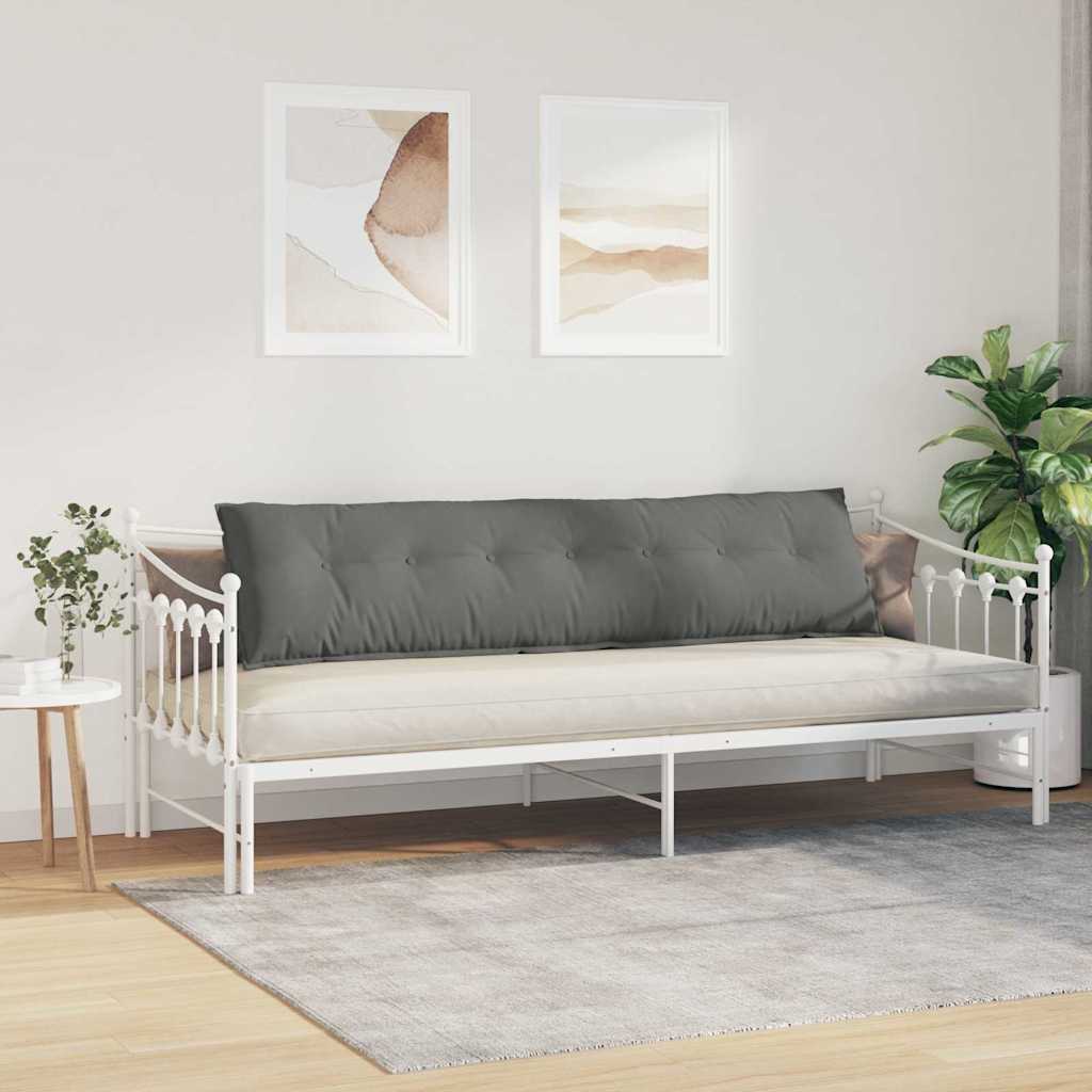 Rygpude Mørkegrå 200 x 50 cm Mikrofiberstof