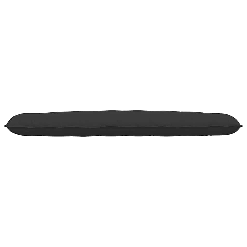 Rygpude Sort 200 x 50 cm Mikrofiberstof