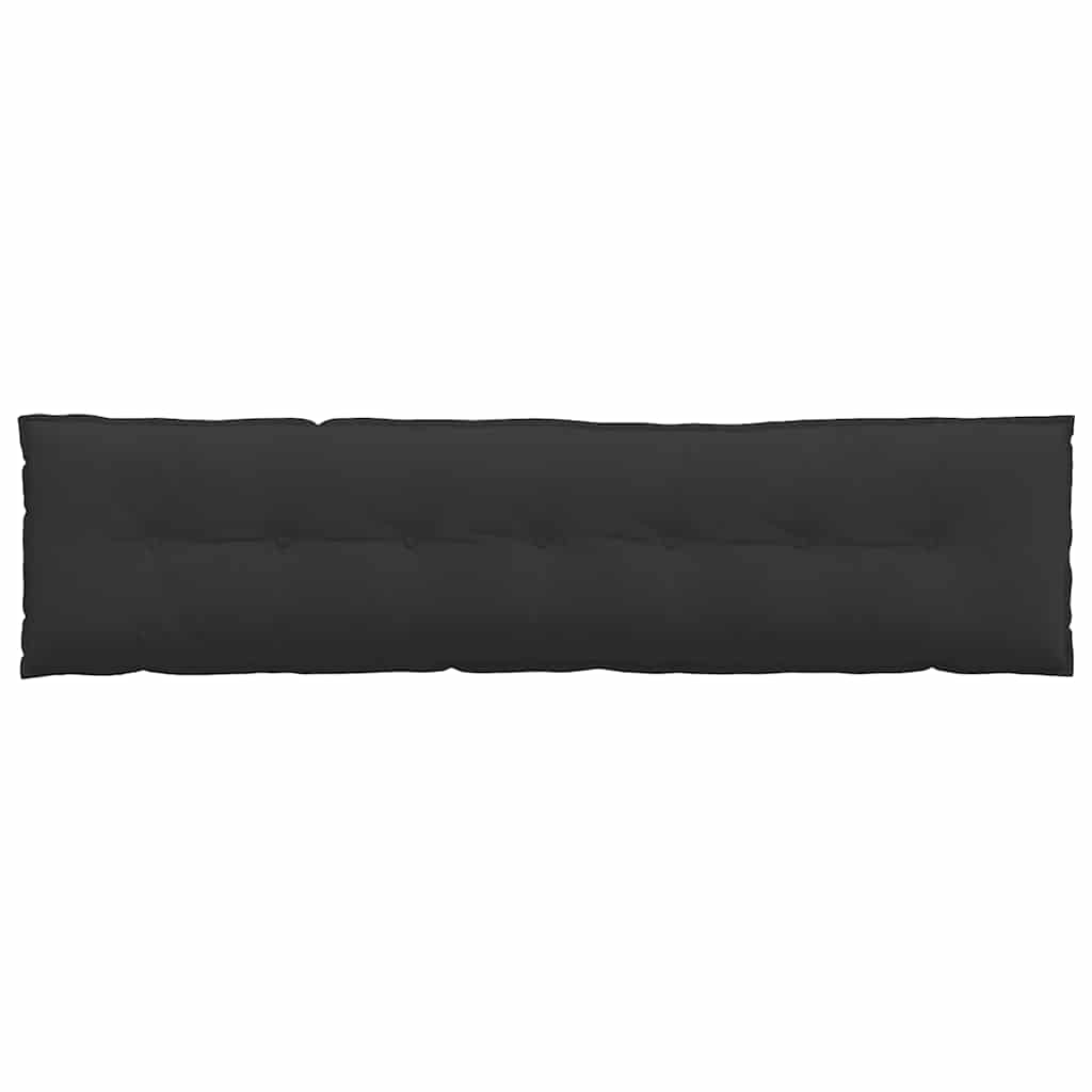 Rygpude Sort 200 x 50 cm Mikrofiberstof