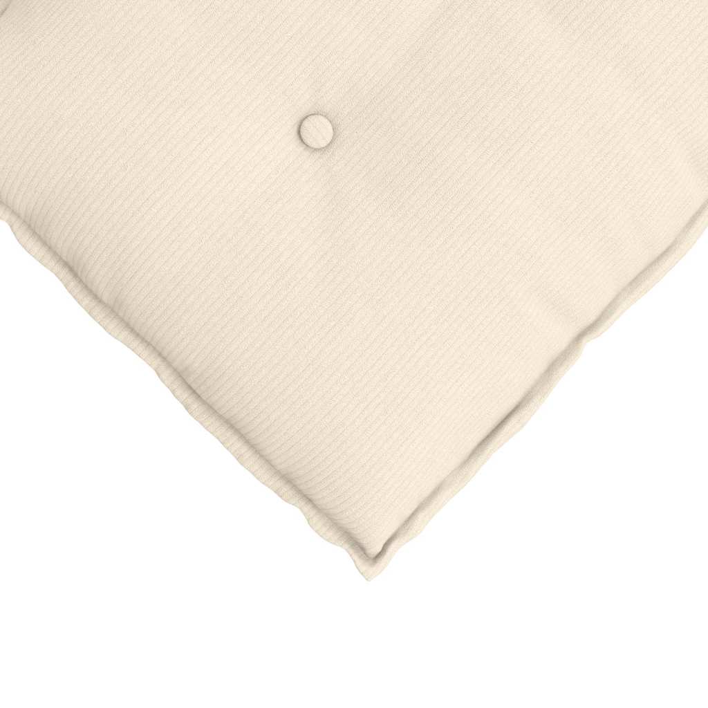 Rygpude Creme 200 x 50 cm Velourstof