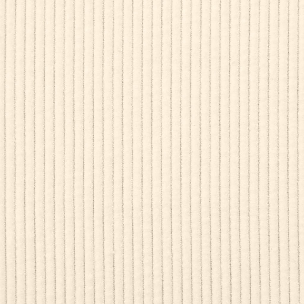 Rygpude Creme 200 x 50 cm Velourstof
