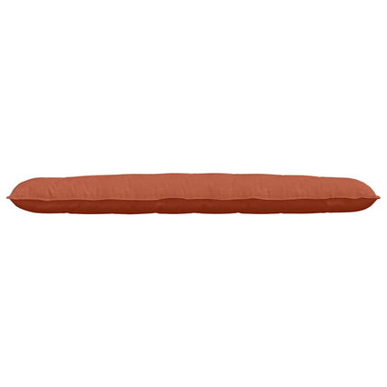 Rygpude Rød orange 200 x 50 cm Velourstof