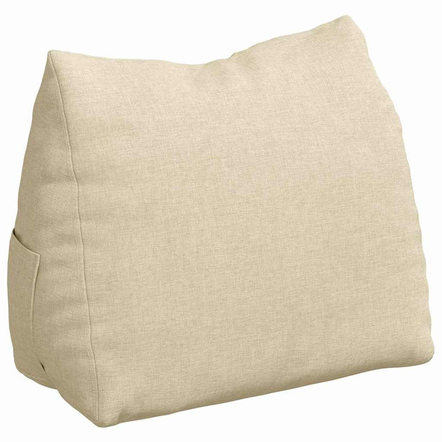 Rygpude Creme 45 x 20 x 35 cm Stof