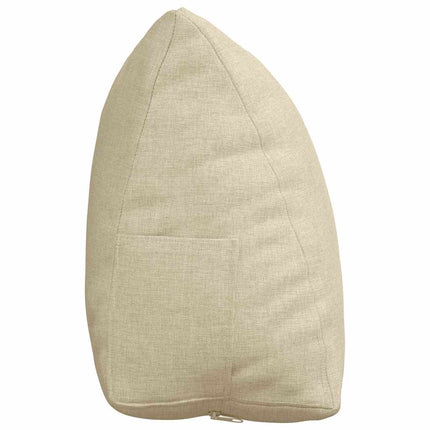Rygpude Creme 45 x 20 x 35 cm Stof
