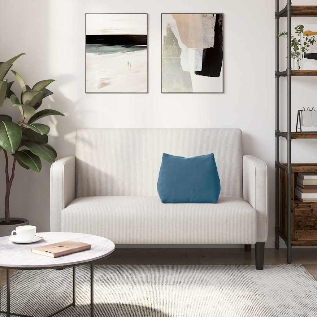 Rygpude Blå 45 x 20 x 35 cm Velourstof