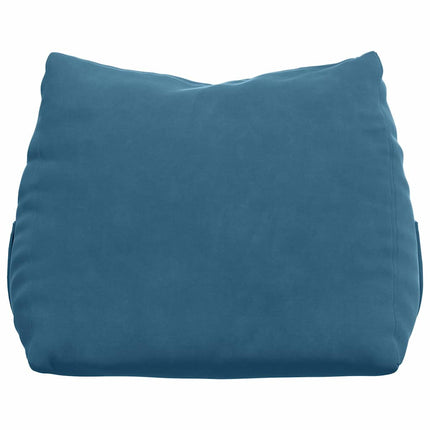 Rygpude Blå 45 x 20 x 35 cm Velourstof