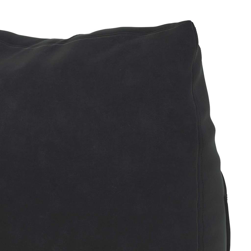 Rygpude Sort 45 x 20 x 35 cm Velourstof