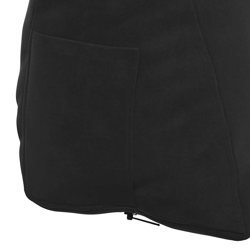 Rygpude Sort 45 x 20 x 35 cm Velourstof