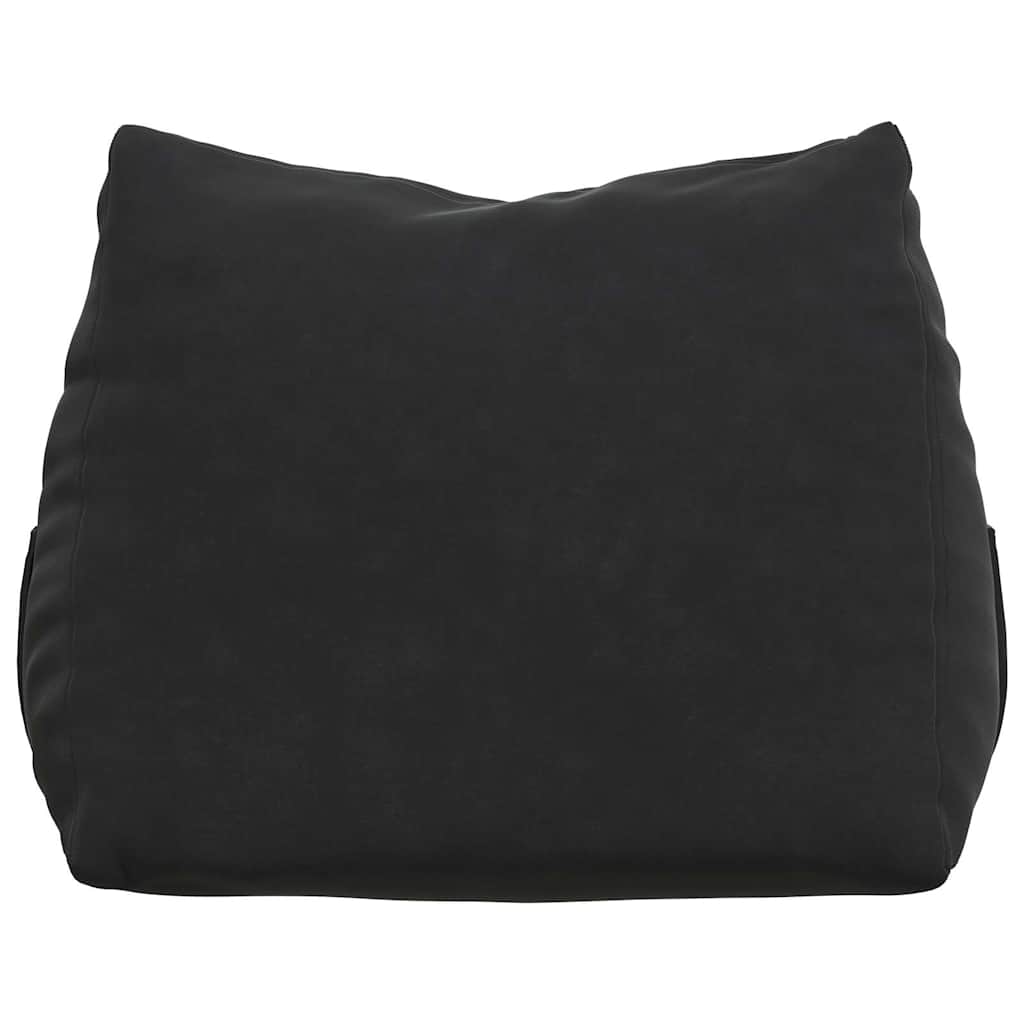 Rygpude Sort 45 x 20 x 35 cm Velourstof