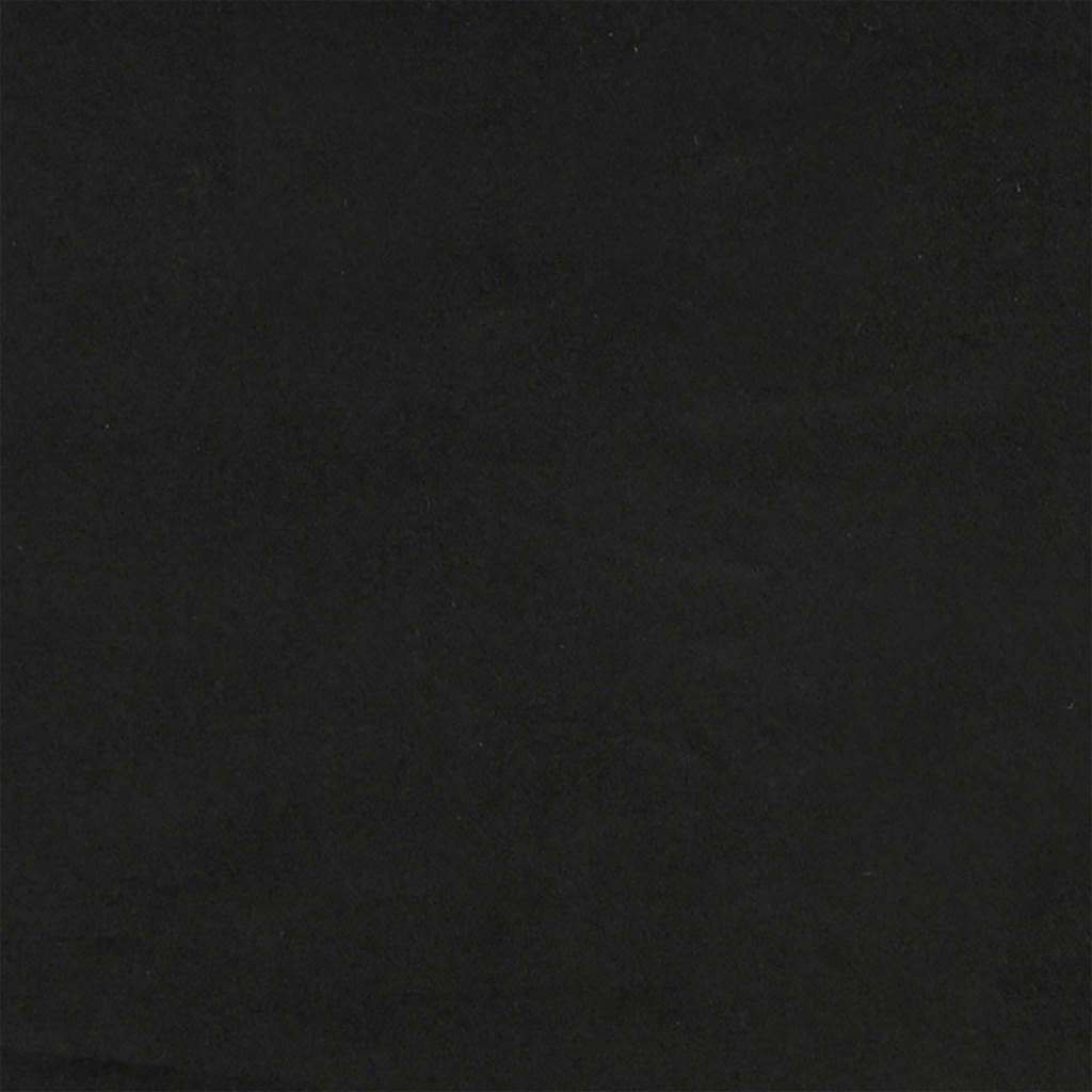 Rygpude Sort 45 x 20 x 35 cm Velourstof