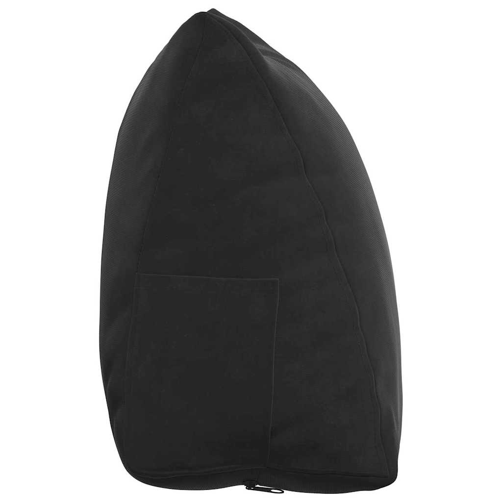 Rygpude Sort 45 x 20 x 35 cm Velourstof
