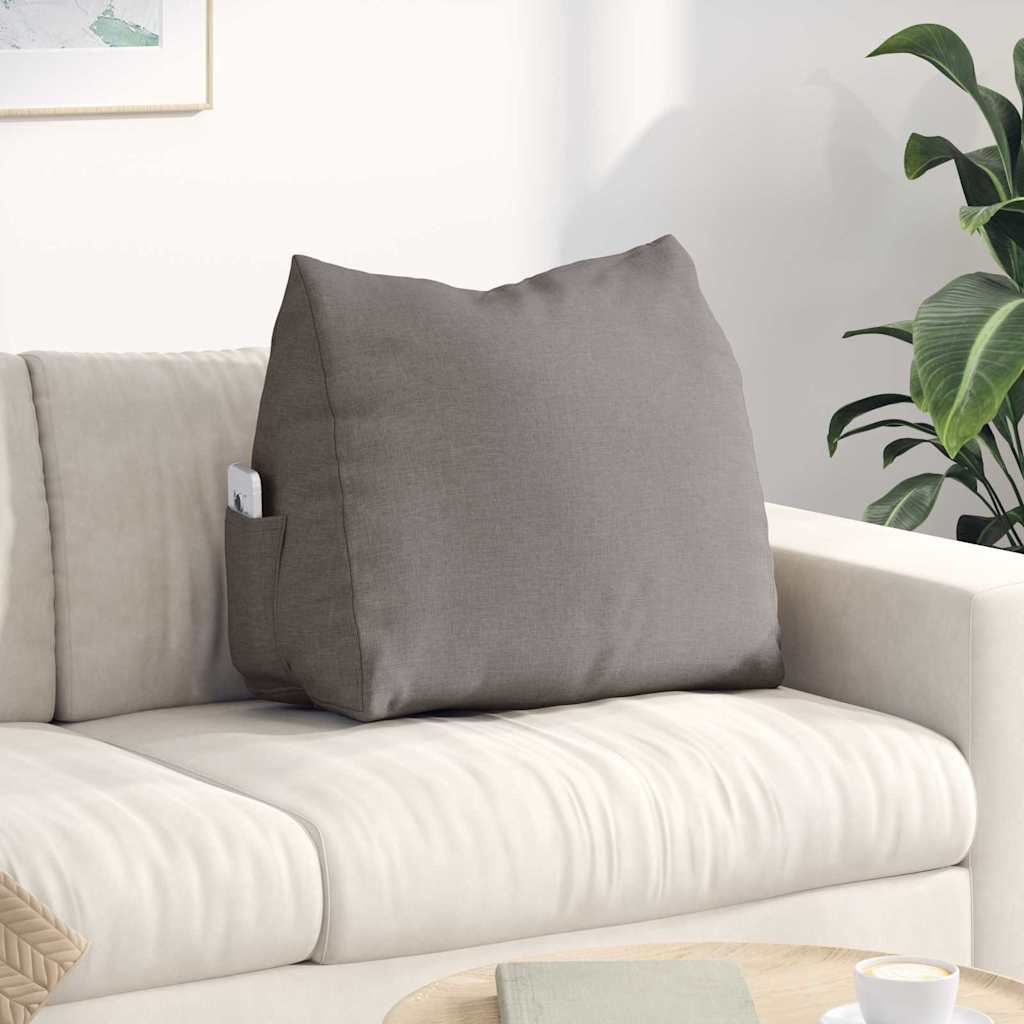 Rygpude Gråbrun 60 x 20 x 50 cm Stof