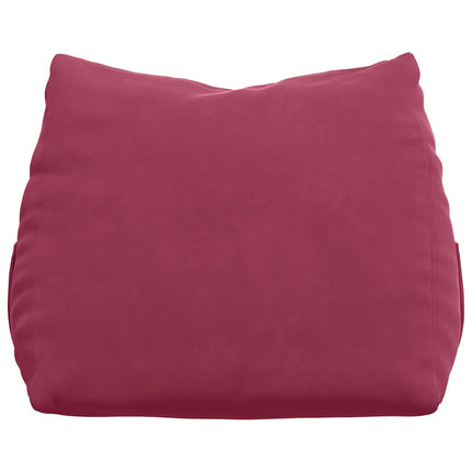 Rygpude Vinrød 60 x 20 x 50 cm Velourstof