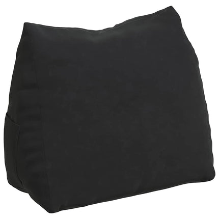 Rygpude Sort 60 x 20 x 50 cm Velourstof