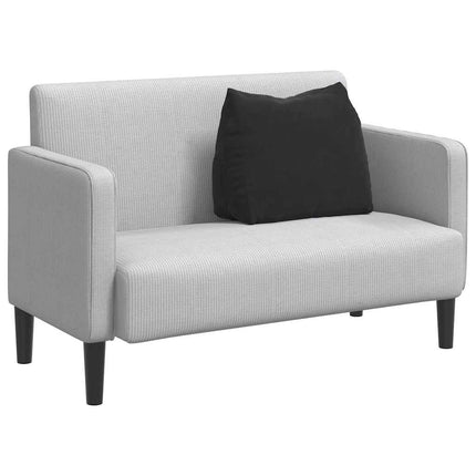 Rygpude Sort 60 x 20 x 50 cm Velourstof