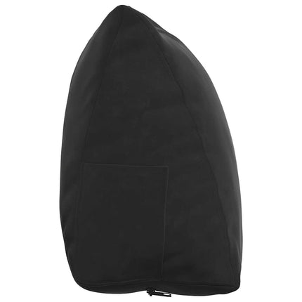 Rygpude Sort 60 x 20 x 50 cm Velourstof