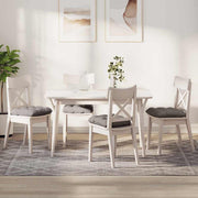 Sædepuder 4 pcs Gråbrun 45 x 45 x 12 cm Stof