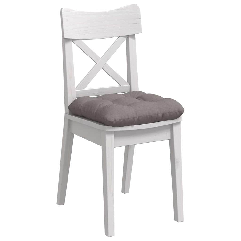Sædepuder 4 pcs Gråbrun 45 x 45 x 12 cm Stof