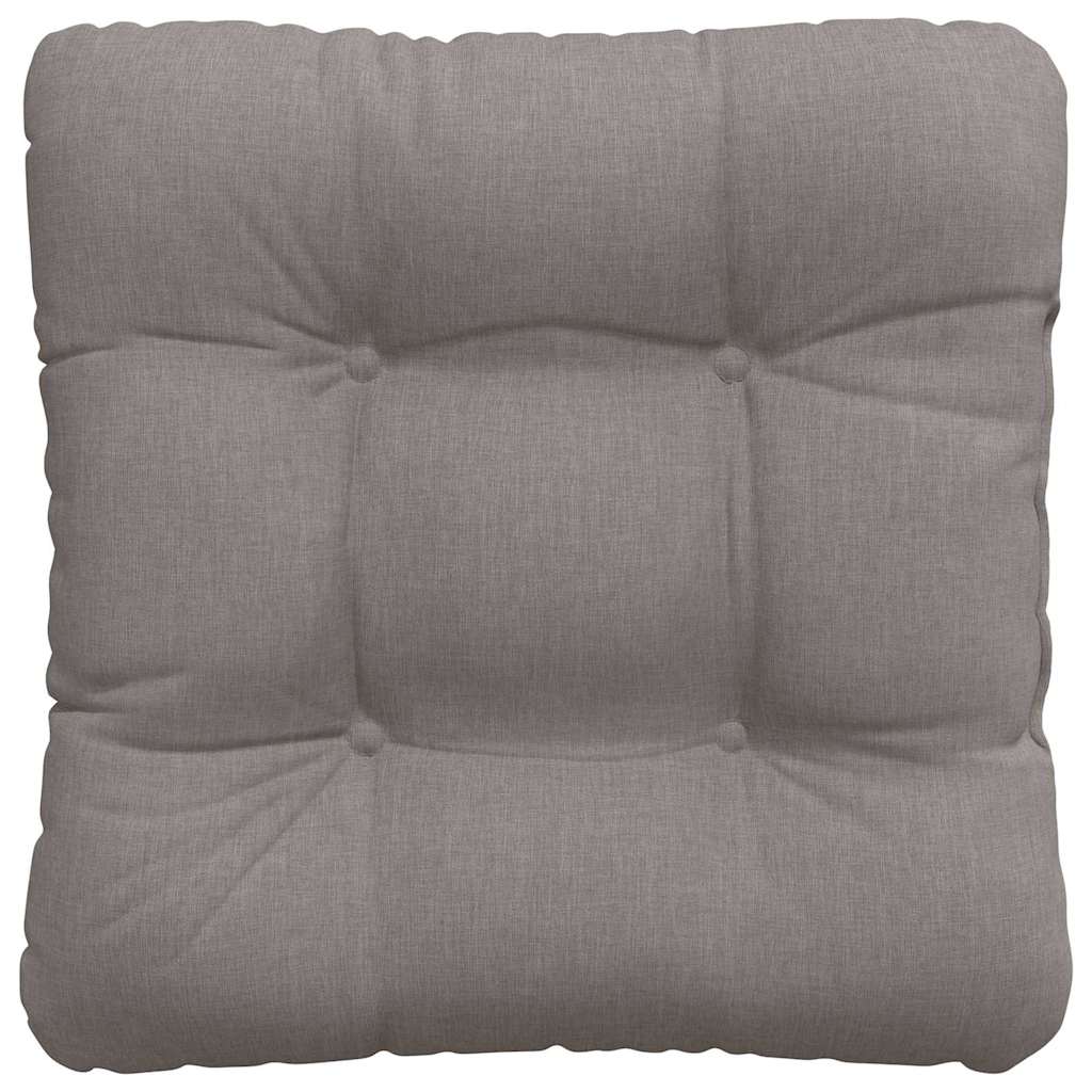 Sædepuder 4 pcs Gråbrun 45 x 45 x 12 cm Stof