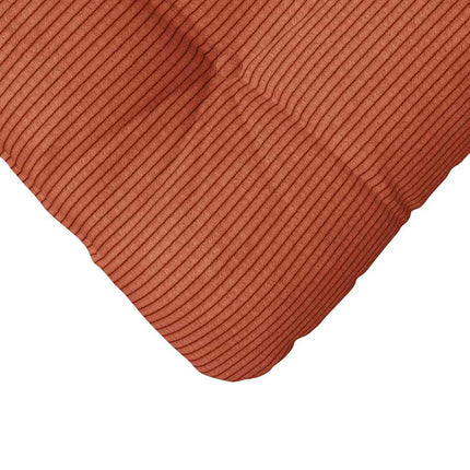 Sædepuder 4 stk. Velourstof Rød orange 45 x 45 cm